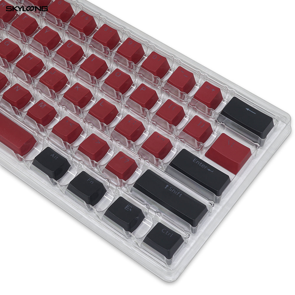 red accent keycaps