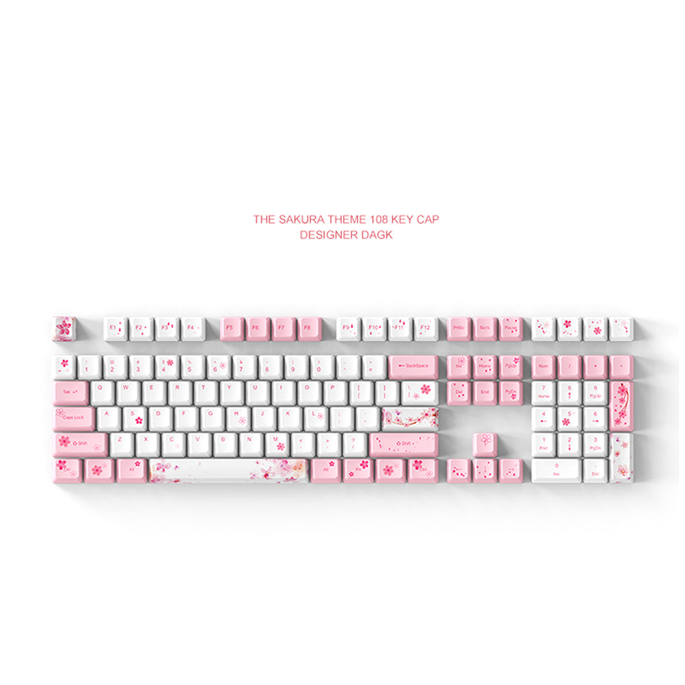 sakura themed keycaps