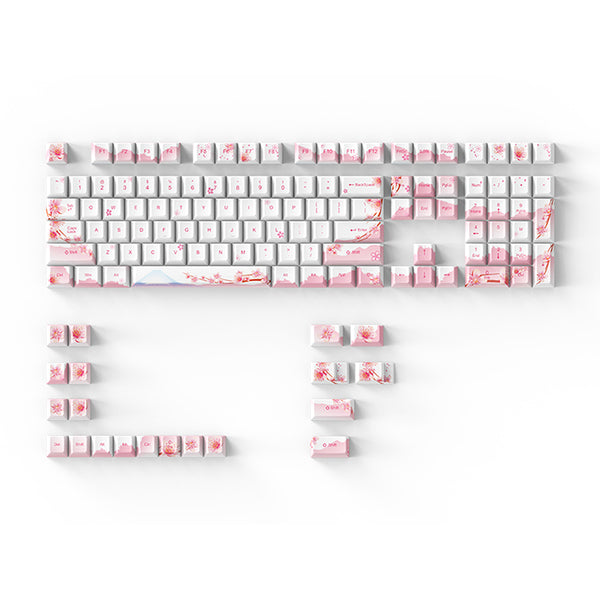 sakura themed keycaps