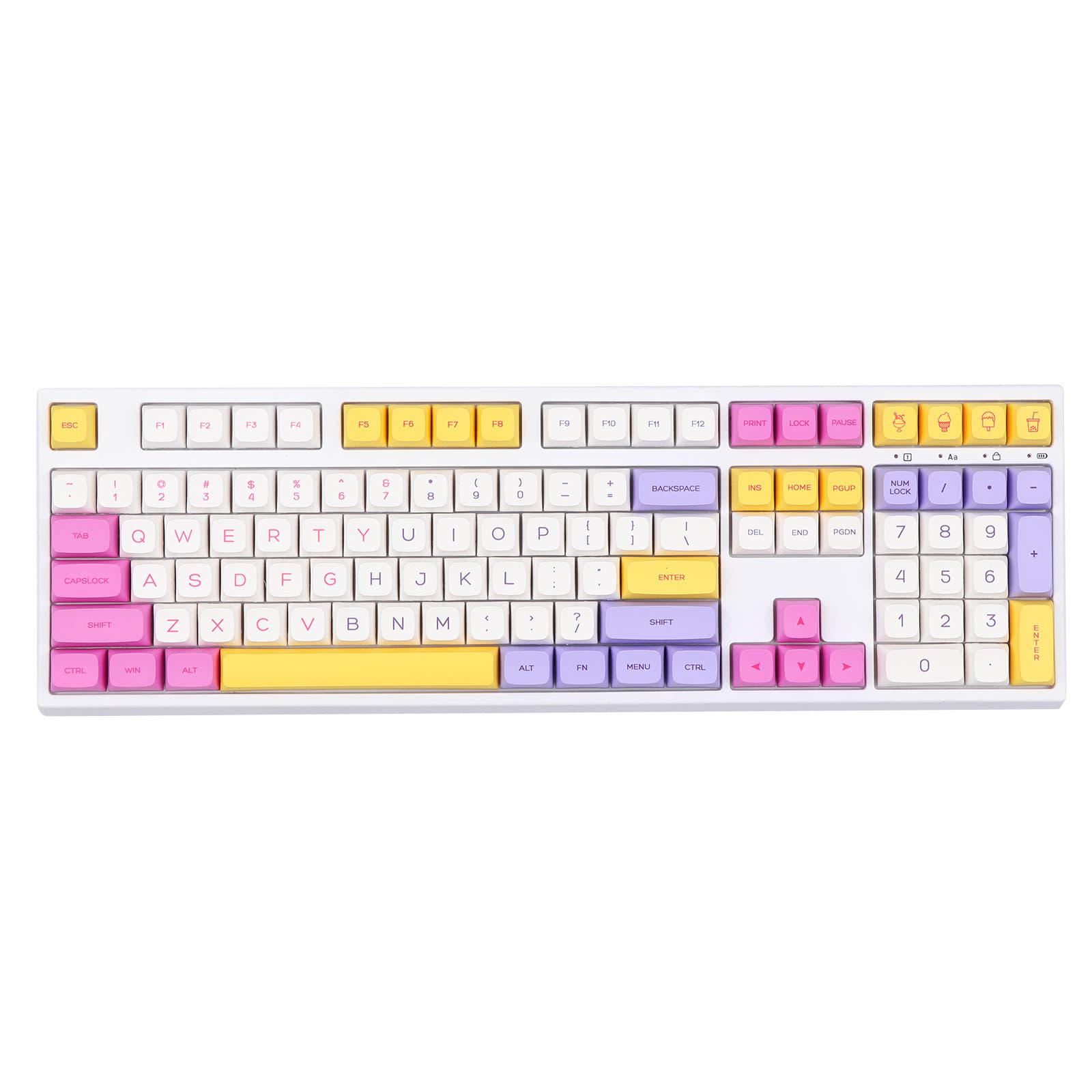 EPOMAKER EP108 Triple Modes Ice Cream XDA Profile / Gateron Pro Yellow Switch