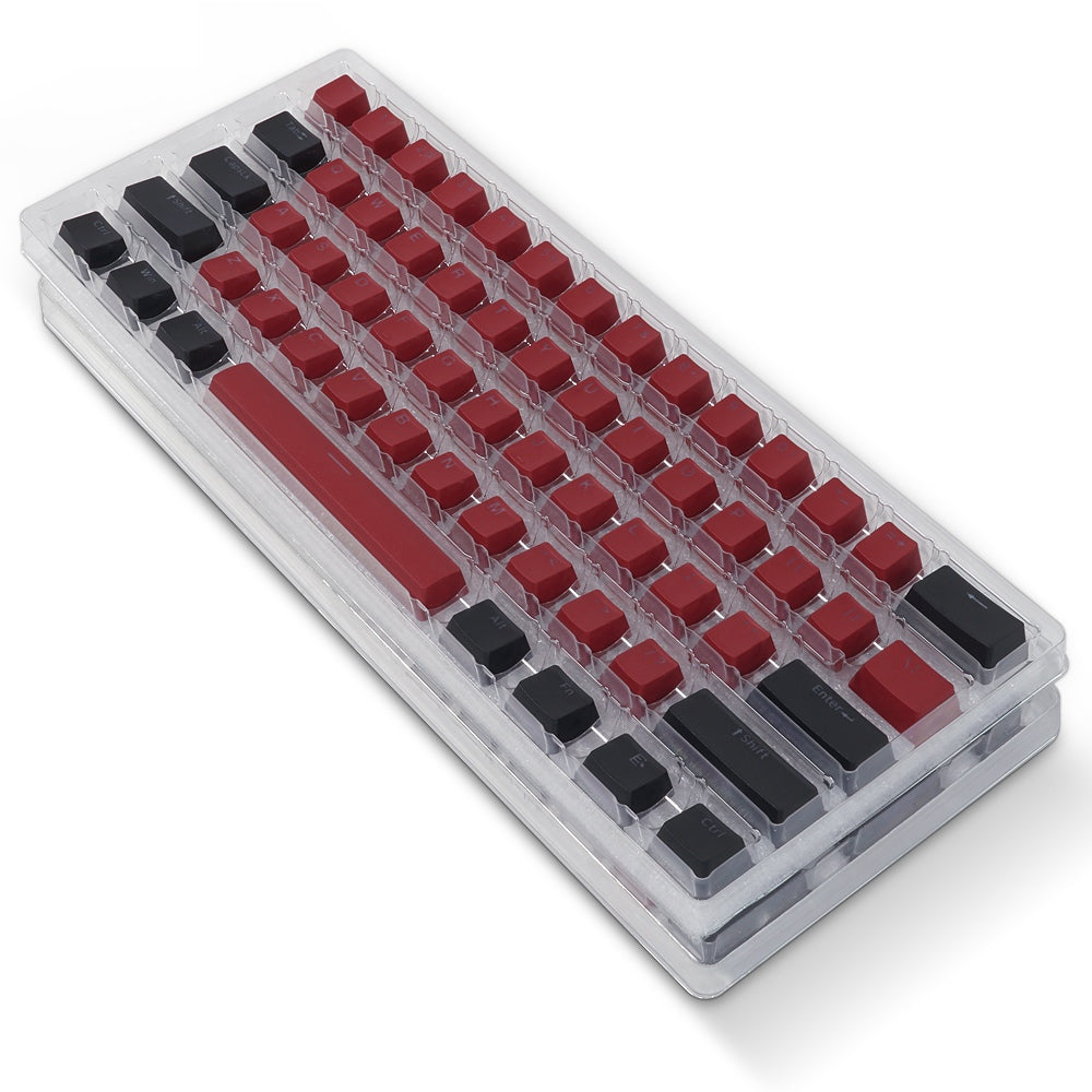 red accent keycaps