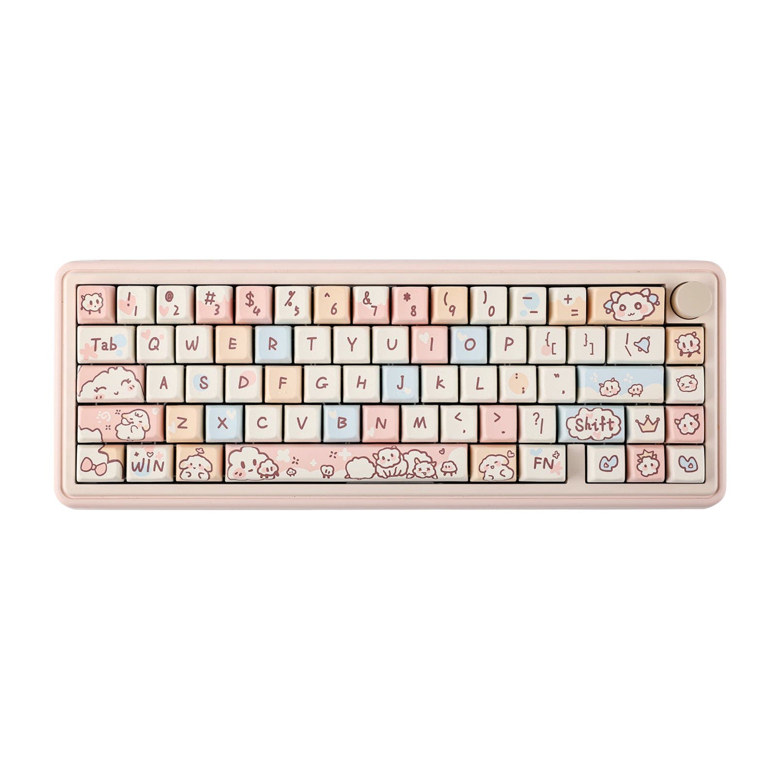 CIDOO Nebula Assembled keyboard / Pink / CIDOO Carda Switch