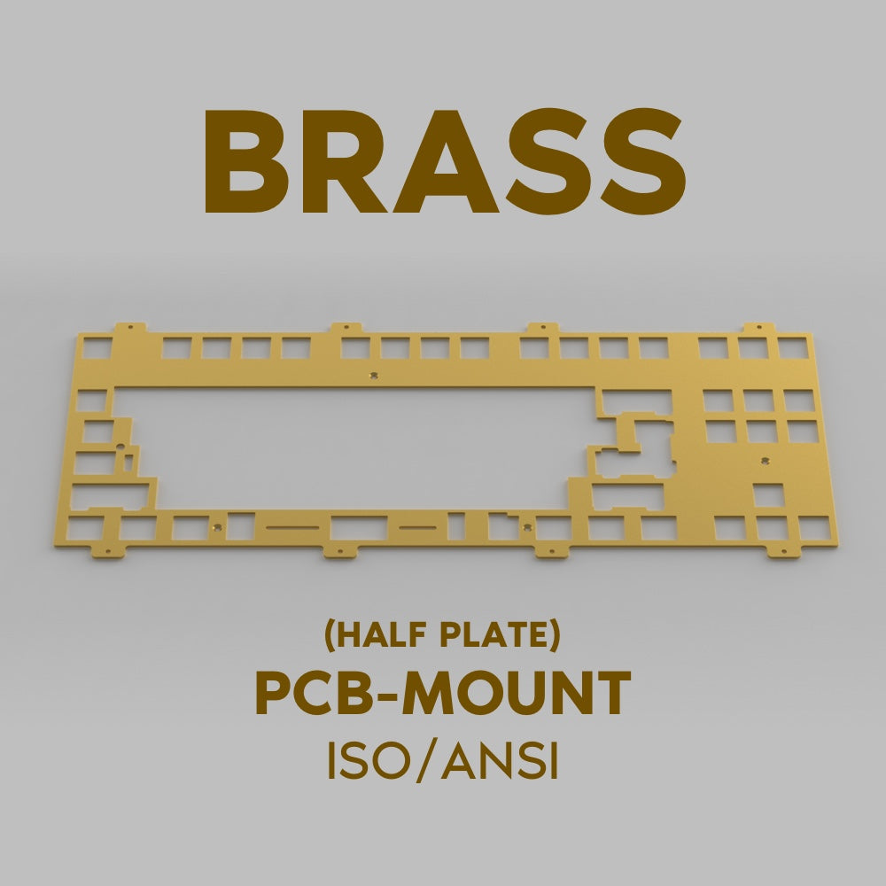 Class80 - Brass Half Plate for PCB-Mount Stabilizer (ISO/ANSI)