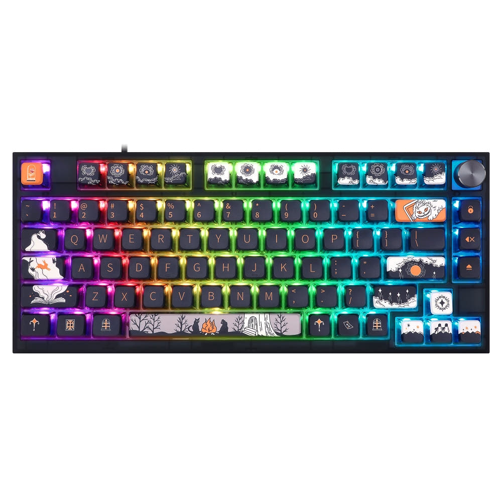 SKYLOONG GK75 Dark Fairy-tale Gateron Optical Black