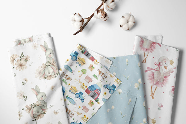 Unieke Stoffen van Caro B Handmade Collectie - Merchtem - Babywebshop - Babydeken - Geborduurd met naam