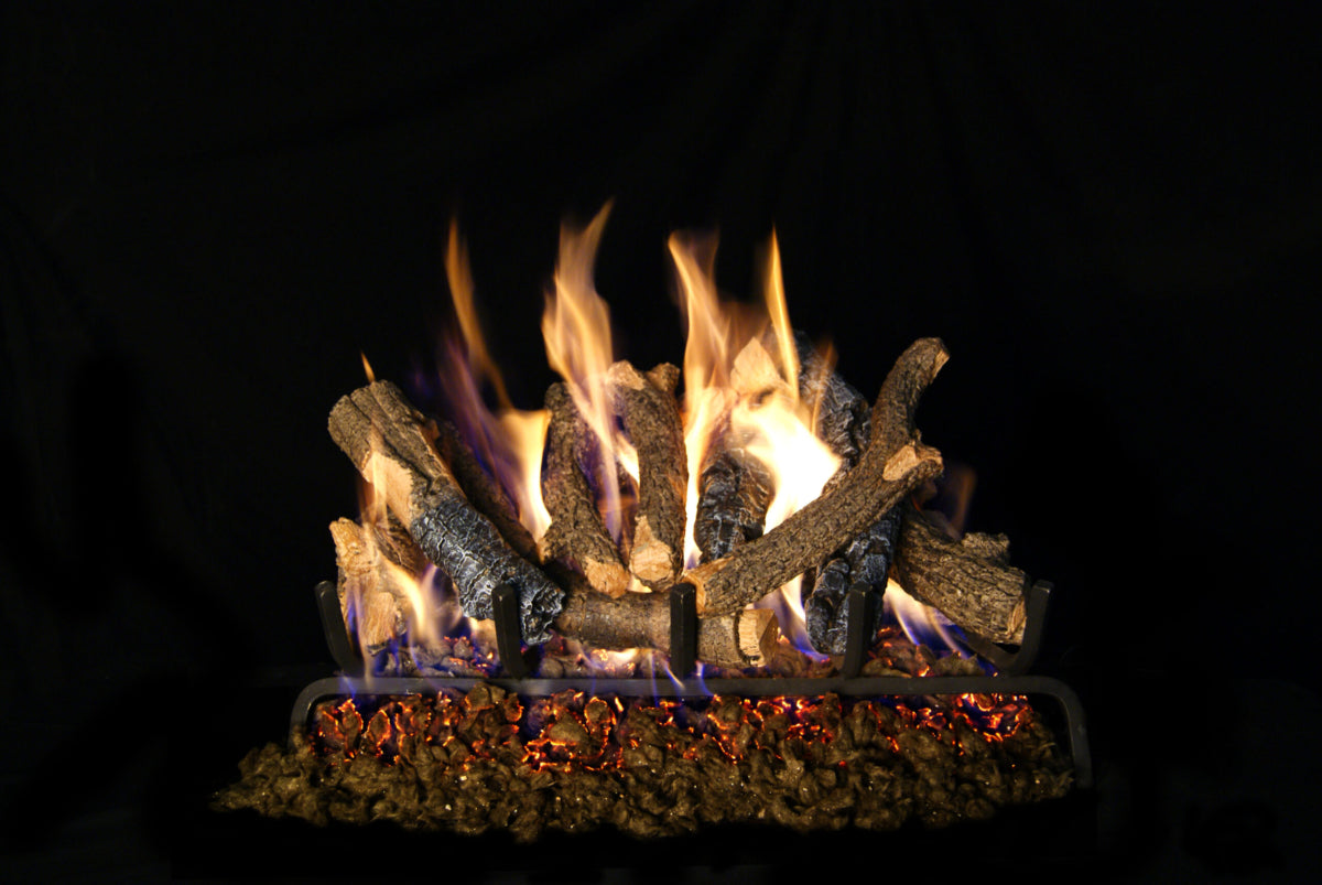 Real Fyre Charred Oak Stack Vented Gas Logs