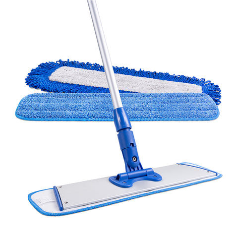 18 Professional Microfiber Mop System - Wet & Dust Mop Pads Included —  Microfiber Wholesale