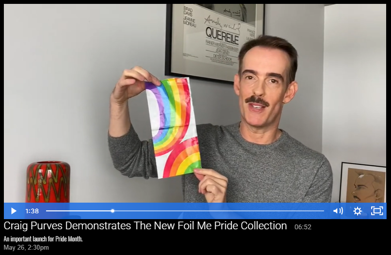 Craig Purves Demonstrates The New Foil Me Pride Collection
