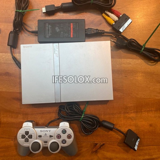 Sony Playstation 2 (PS2) Slim Game Console Complete Set with 1 DUALSHO –  IFESOLOX
