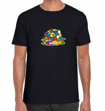 Melting Cube Tshirt - MENS Black image