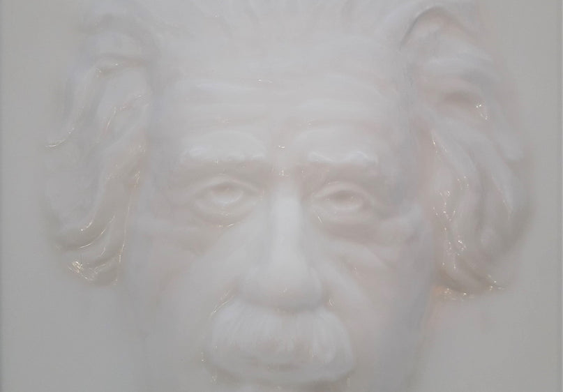 Puzzling World Einstein Following Face image