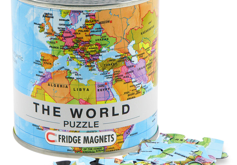 Jayz International Fridge Magnet -World Puzzle image