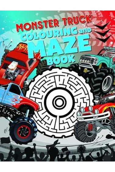 Monster Trucks Maze Book image