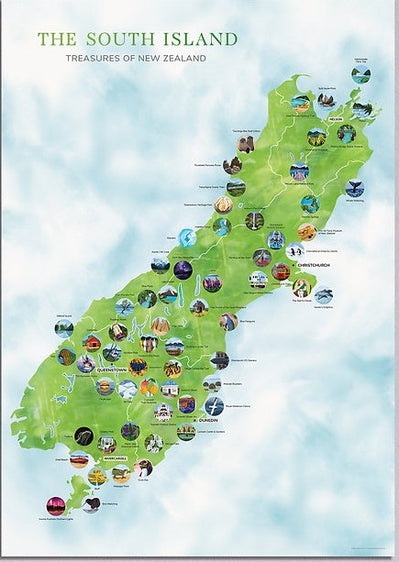 Scratch Map - SOUTH Island image