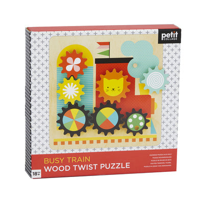 Wood Twist Puzzle - Trains image