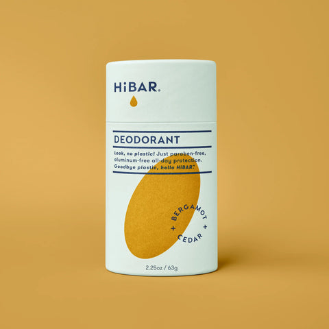 HiBar Bergamot + Cedar natural deodorant stick