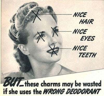 vintage sexist deodorant ad