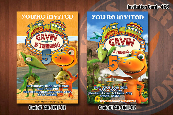 Free Printable Dinosaur Train Invitations 8