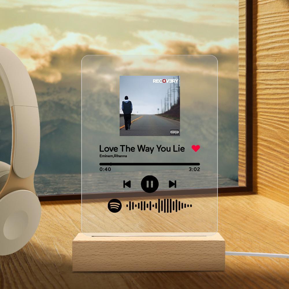 spotify night light plaque