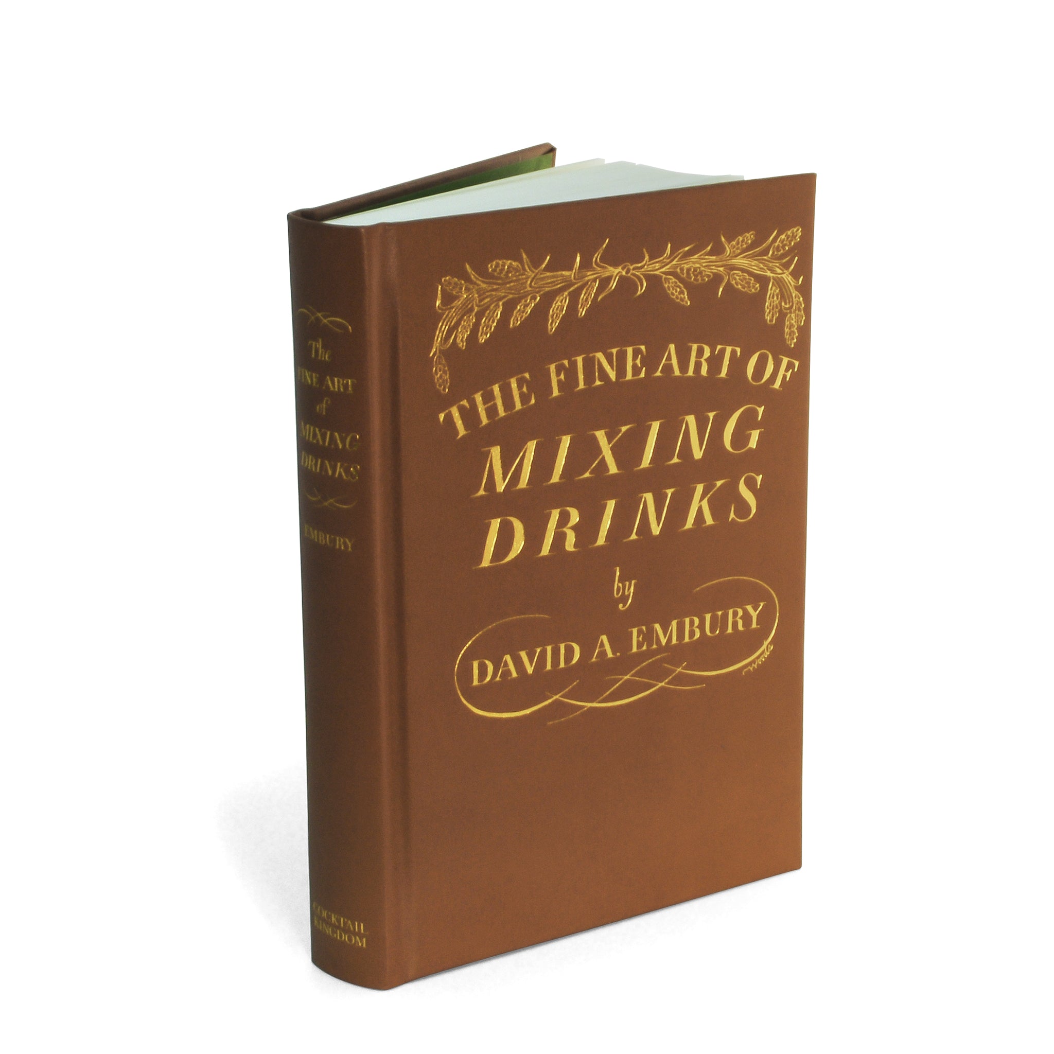 THE FINE ART OF MIXING DRINKS - LEATHER BOUND EDITION BY DAVID A. EMBURY