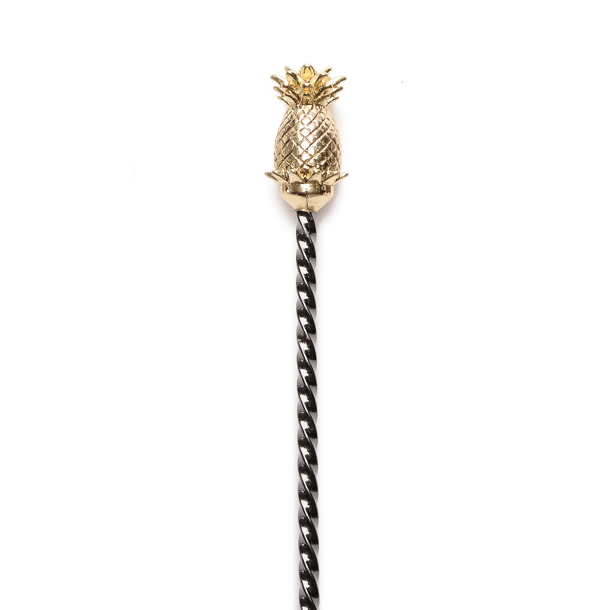 BULU™ PINEAPPLE BARSPOON / GUNMETAL BLACK / GOLD PINEAPPLE / 33.5cm