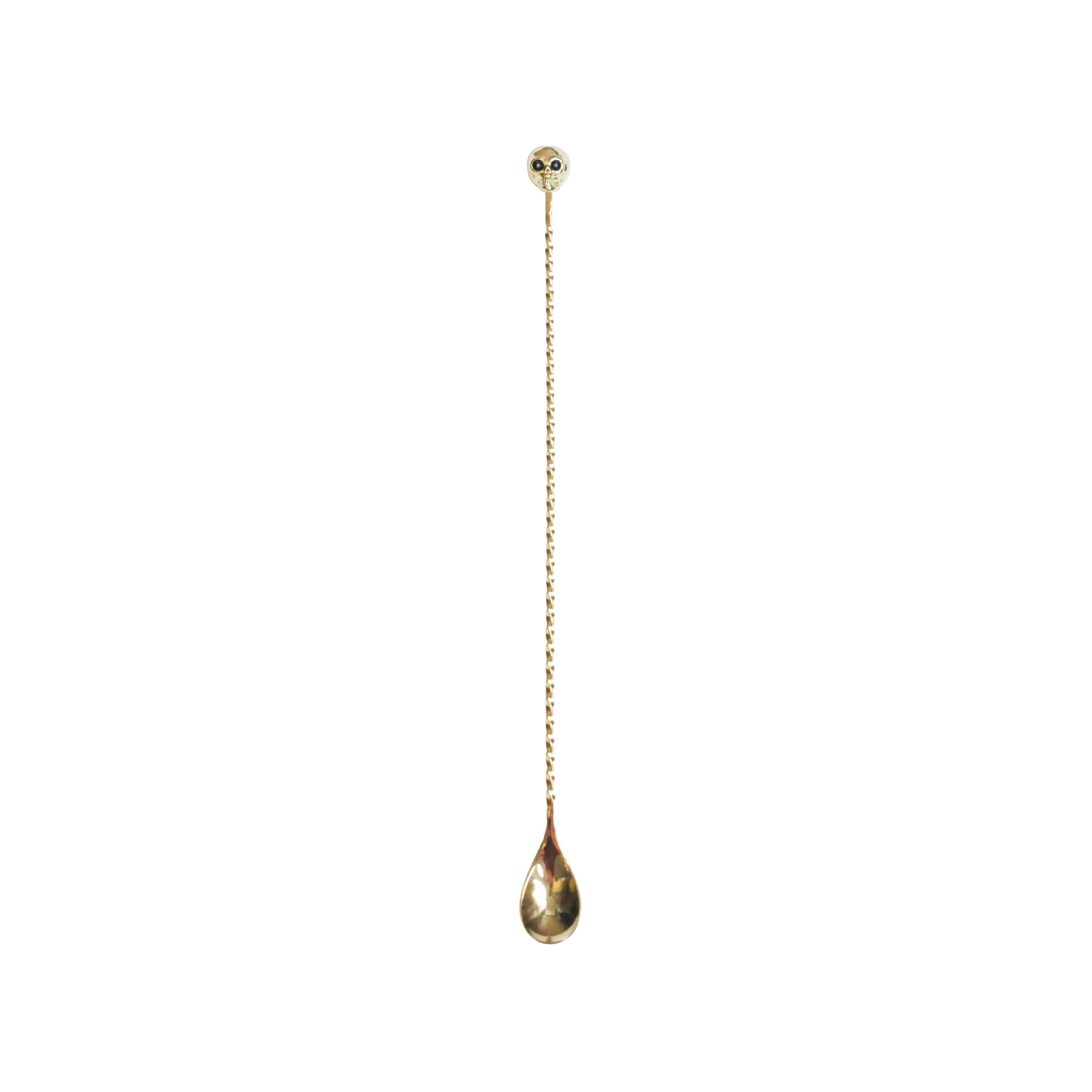 SKULL BARSPOON / GOLD-PLATED / 33cm