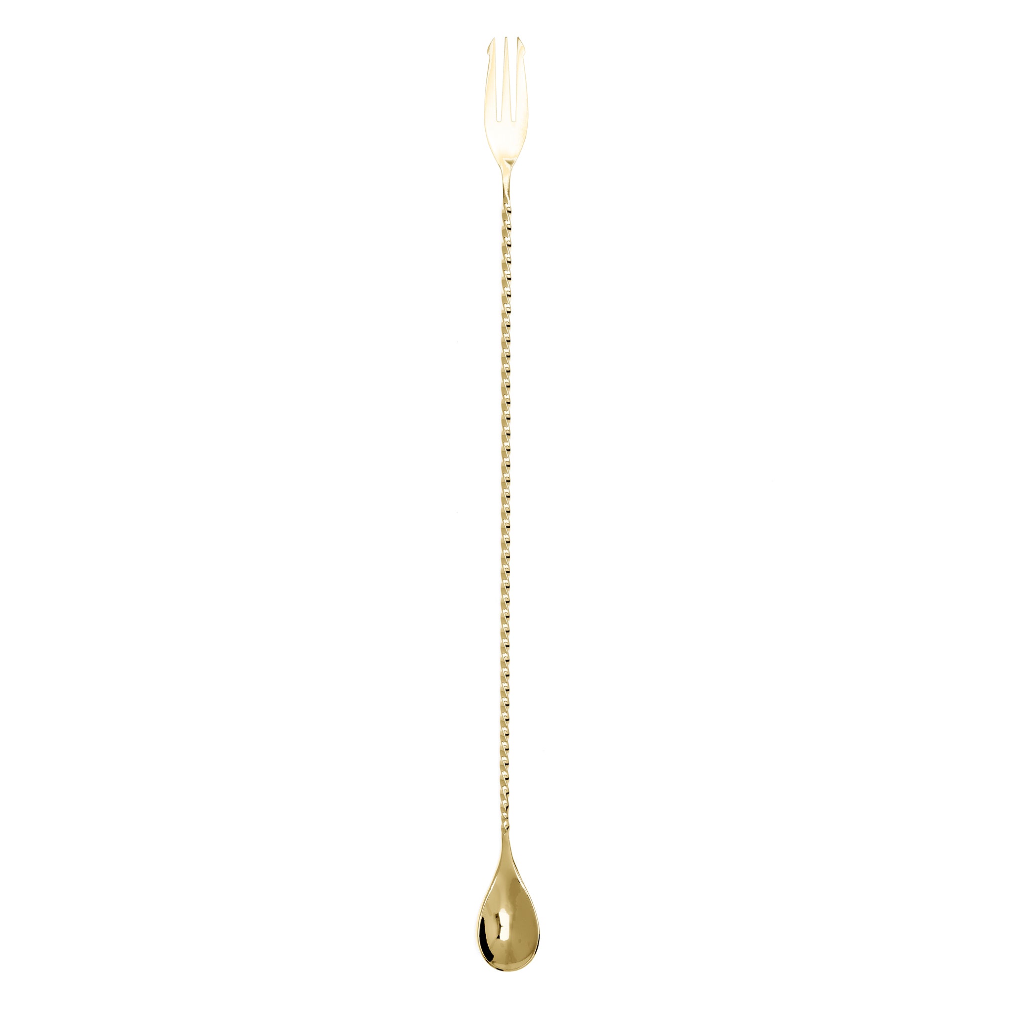 TRIDENT BARSPOON / GOLD-PLATED / 40cm