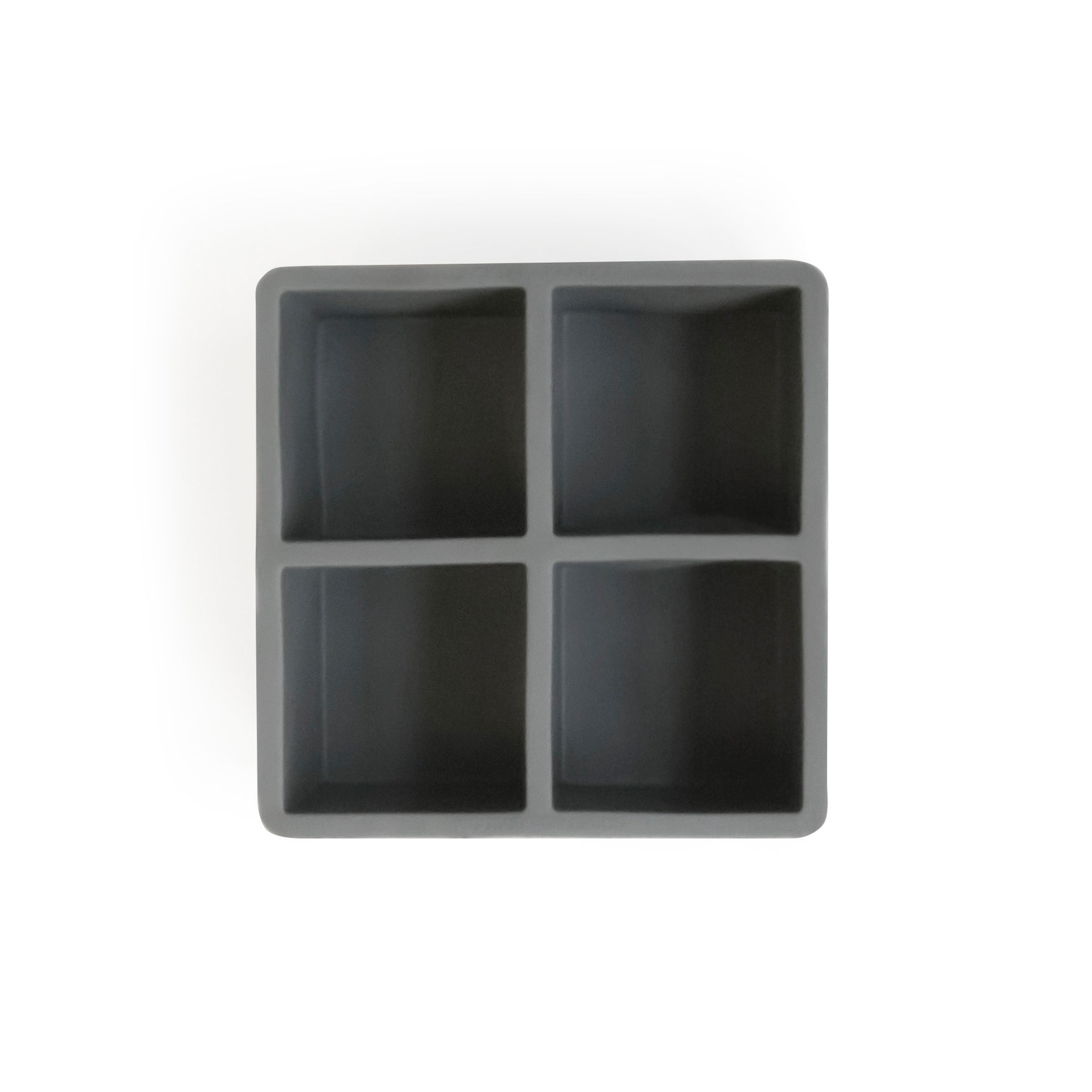 2.5in SQUARE ICE CUBE TRAY – FOOD GRADE RUBBER / GREY