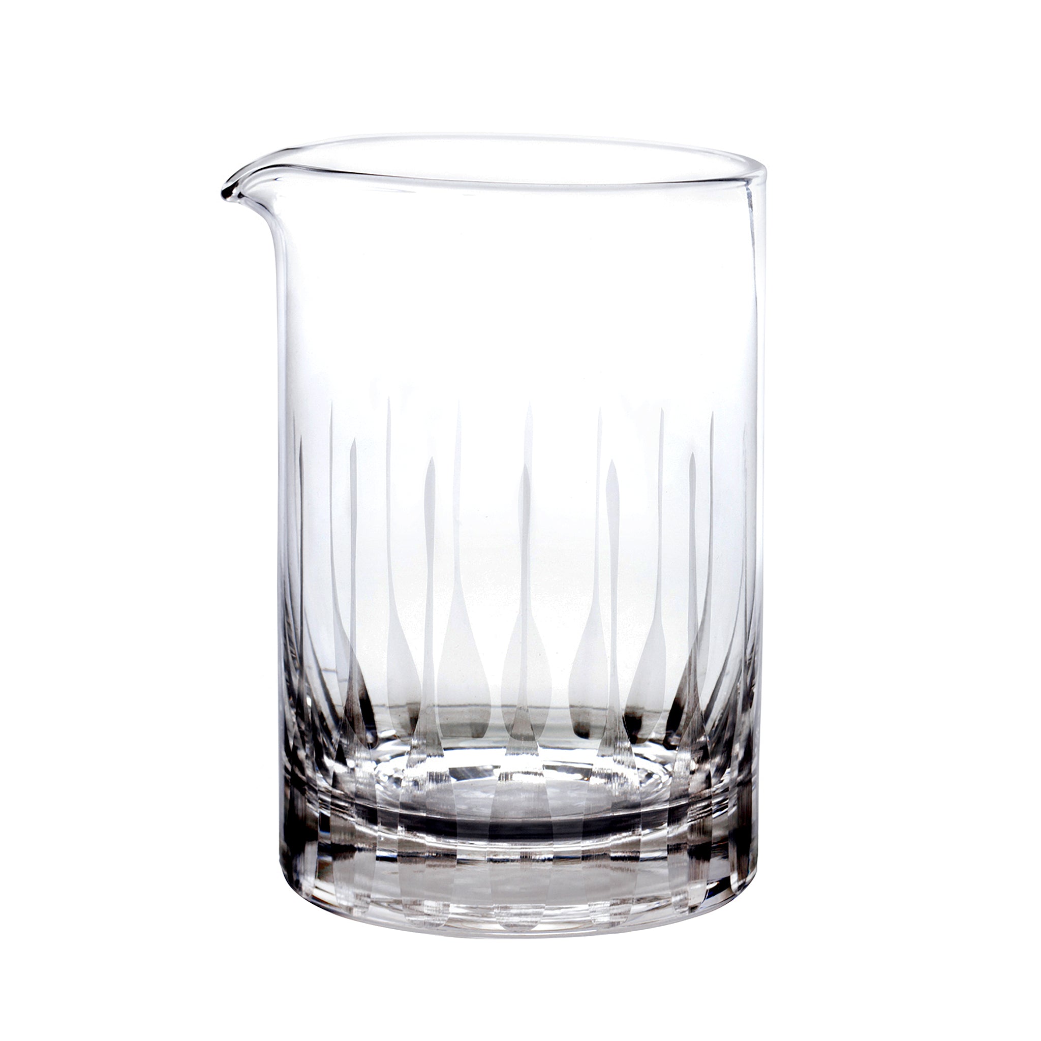 EXTRA LARGE SEAMLESS PADDLE MIXING GLASS / 800ml (28oz) /  FLAT BASE