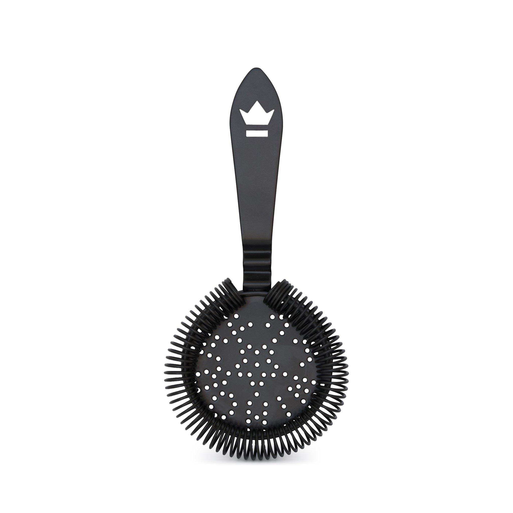 ANTIQUE-STYLE COCKTAIL STRAINER / MATTE BLACK