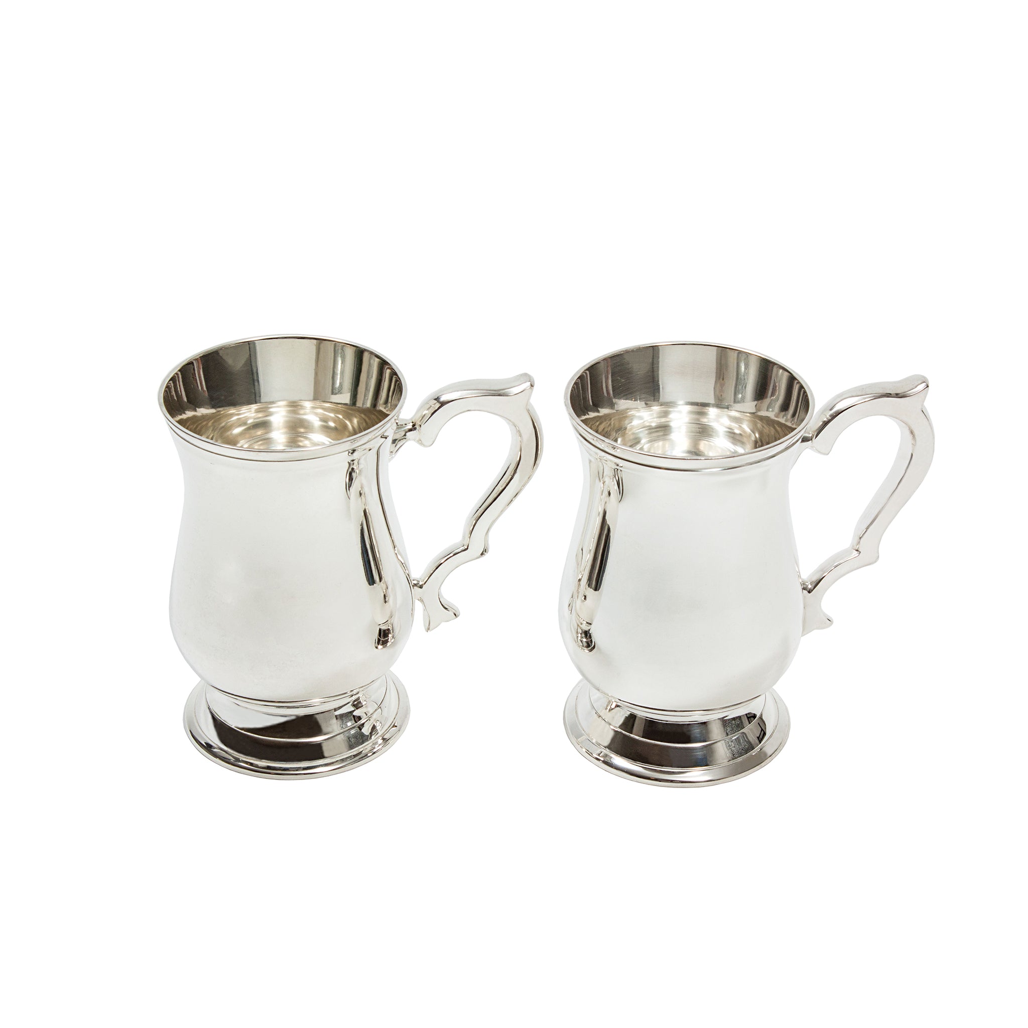 BLUE BLAZER MUGS – SILVER-PLATED / 575ml (19oz) / SET OF 2