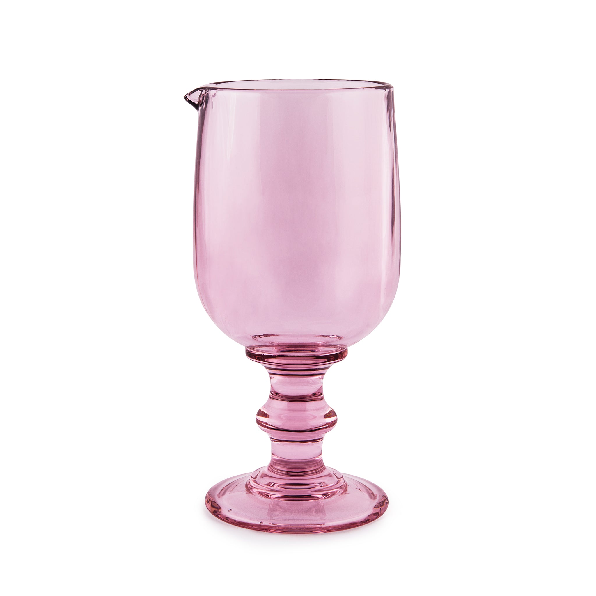 BERRY WALL™ FOOTED MIXING GLASS / 500ml (17oz) / ROSE TINT