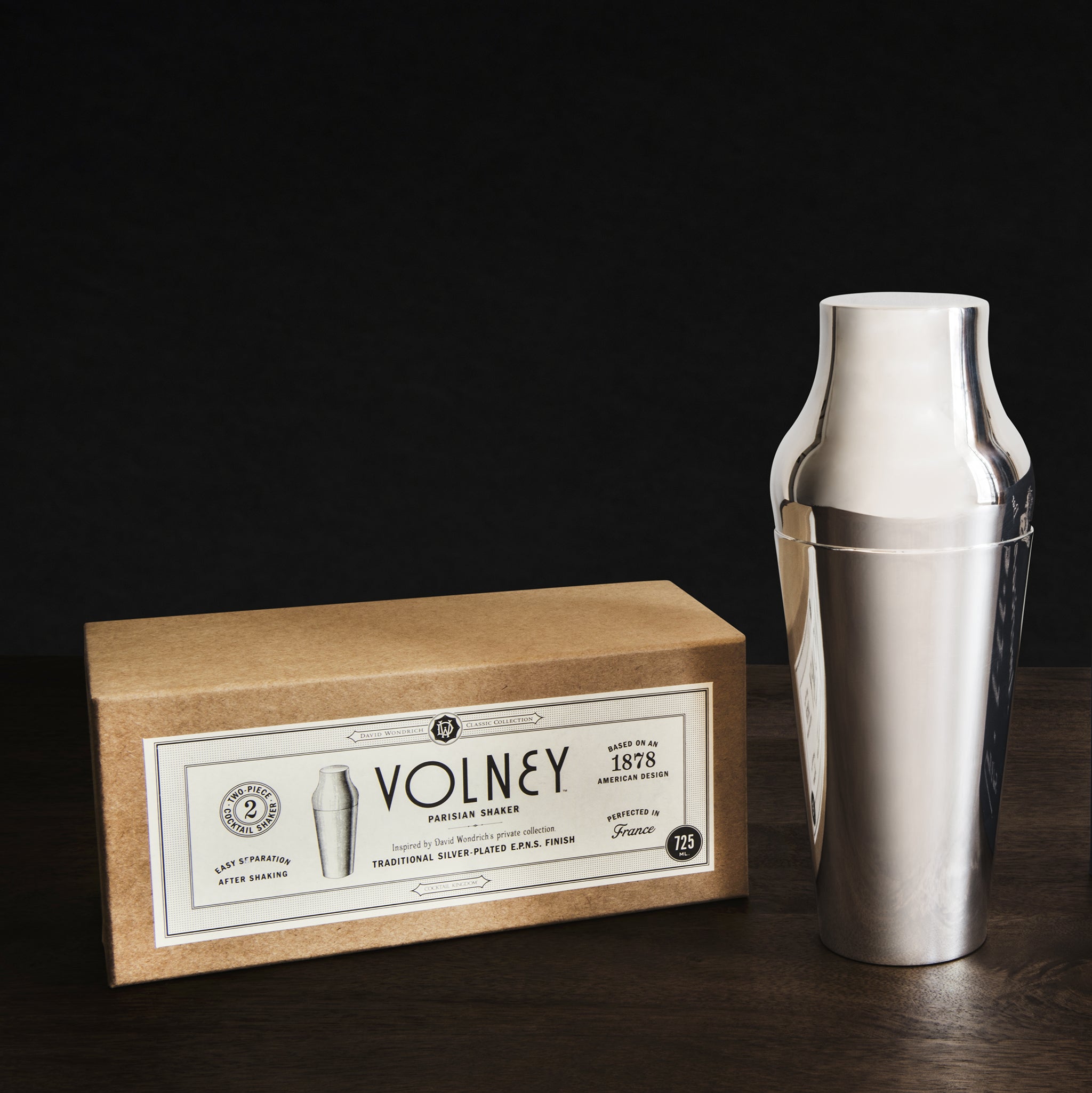 VOLNEY™ SHAKER – SILVER-PLATED EPNS / 715ML (24OZ)