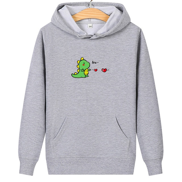 dinosaur print hoodie