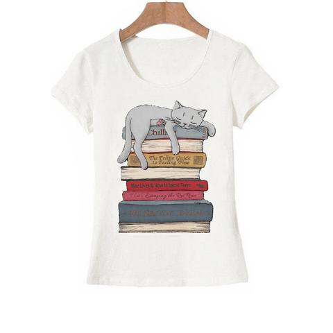 T Shirt Citation Chat Sur Livres Cadeau Du Lecteur Cadeau Du Lecteur