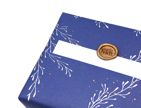 seal wax seal on note cards - gift wrapping idea for christmas