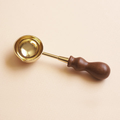 Rosewood & Beech Wood Gold Melting Spoon – Wax Plus Seal