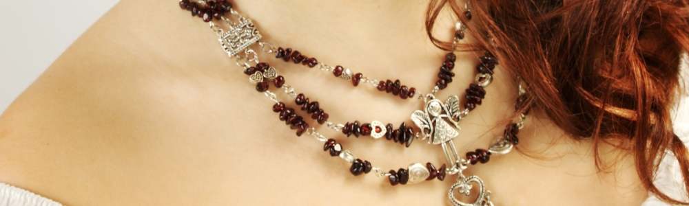 Garnet necklace