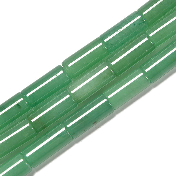 Green Agalmatolite Cylinder Tube Beads Size 4x13mm 15.5'' Strand – CRC Beads