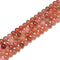 Natural Multi Color Strawberry Quartz Smooth Round Beads Size 6mm 15.5'' Strand