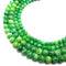 peacock serpentine smooth round beads
