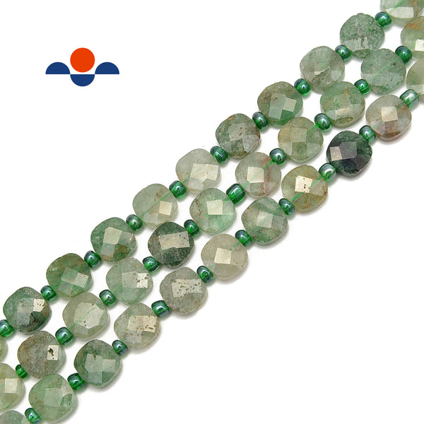 Faceted Green Strawberry Quartz Beads, Round, about 2mm 3mm 4mm, Length  about 15” - Dearbeads