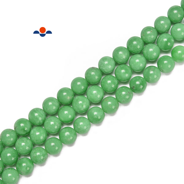 Green Moonstone 4mm 6mm 8mm 10mm Round Beads Aka Green Angelite