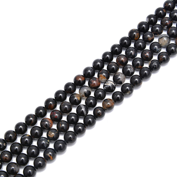 Natural Black Tourmaline Round Beads  4mm 6mm 8mm 10mm 12mm – Intrinsic  Trading