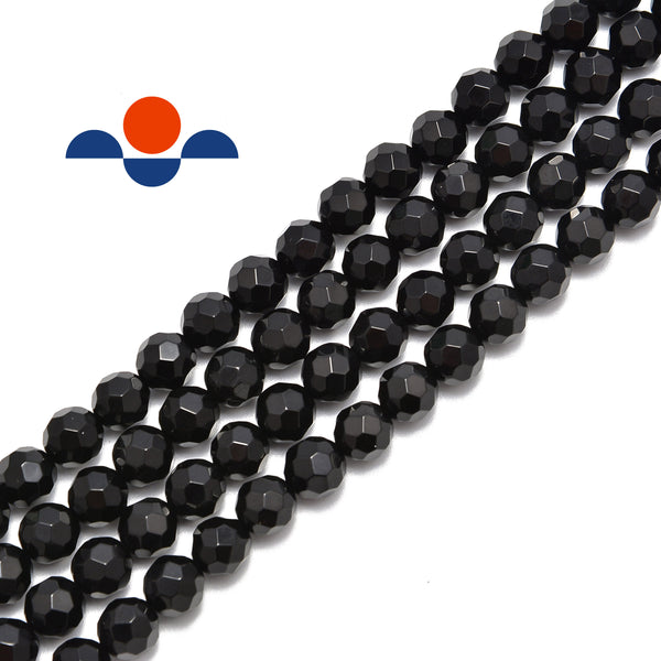 Black 6mm Round Plastic Beads #BR6BK