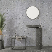 Premium Grey Granite Terrazzo 1.0m x 2.4m Shower Panel