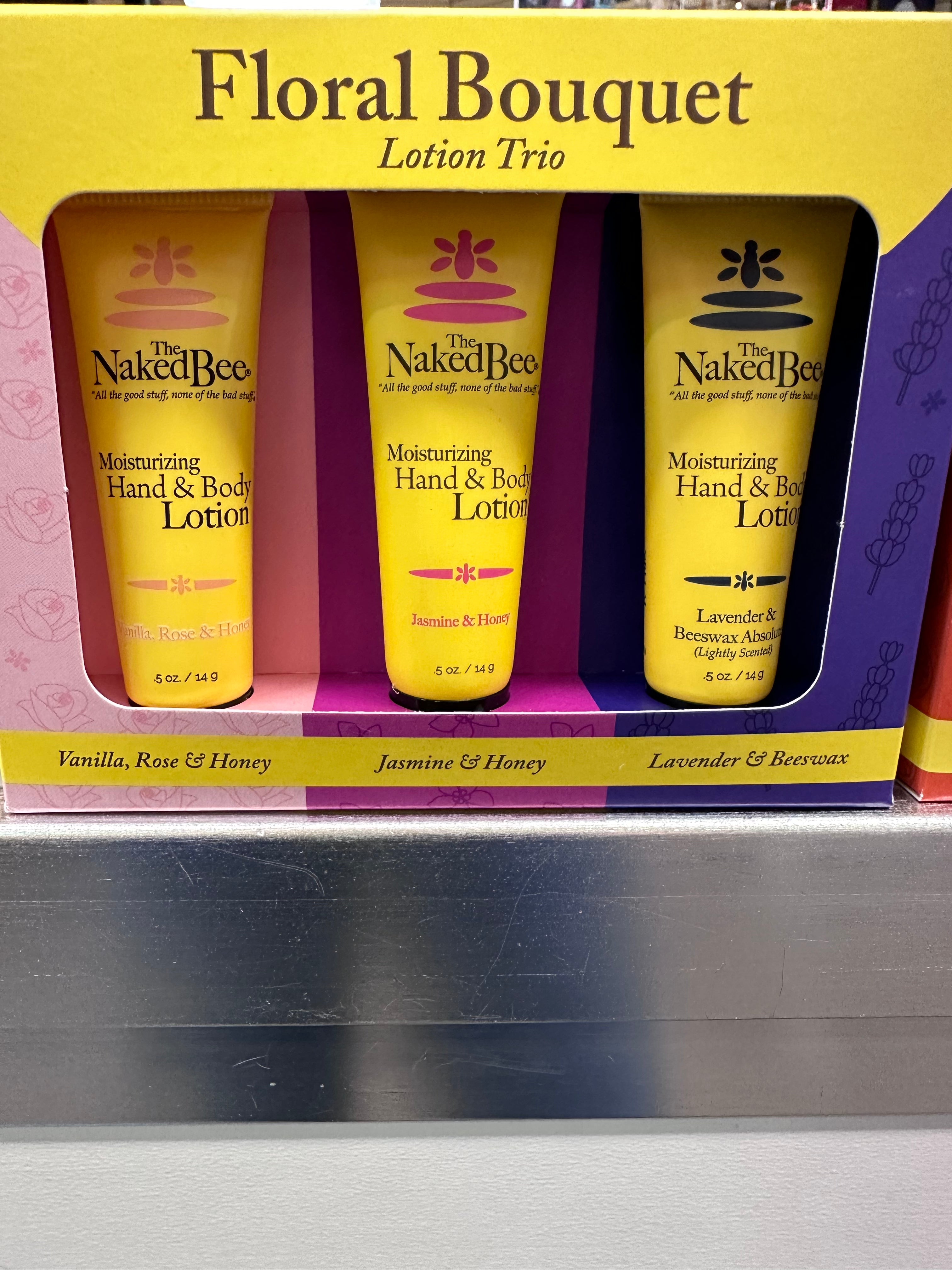 Naked bee  floral bouquet lotion trio