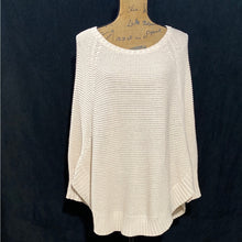 Load image into Gallery viewer, Sparrow S Anthropologie Sweater Poncho Oversize Beige Dolman Sl Loose Knit Cute
