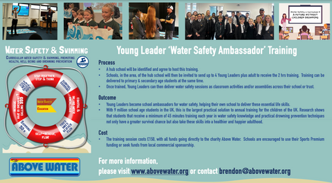 flyer for schools to attend water safety young leader training