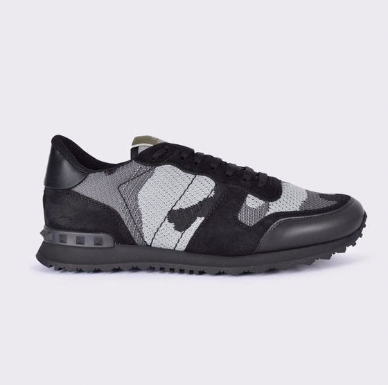 valentino black camo mesh rockrunner